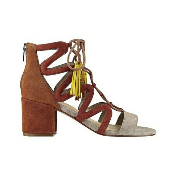 Sassy Marc Fisher Gilly Lace-Up Sandals - Picture 3 of 7